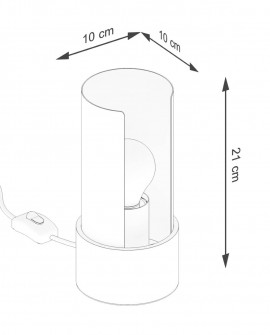 Lampa biurkowa FLASH biała Sollux SL.1675