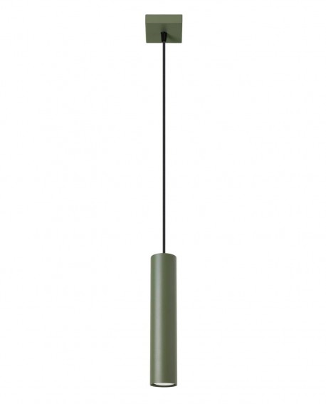 Lampa wisząca LAGOS 1 zielona oliwka Sollux SL.1484