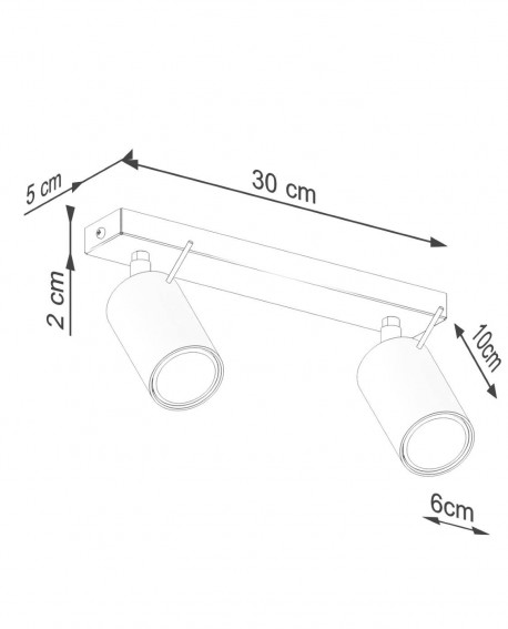 Plafon RING 2 beżowy Sollux SL.1495