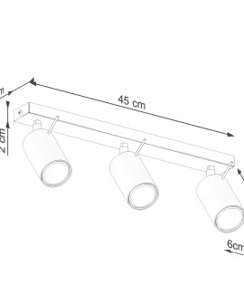 Plafon RING 3L beżowy Sollux SL.1496