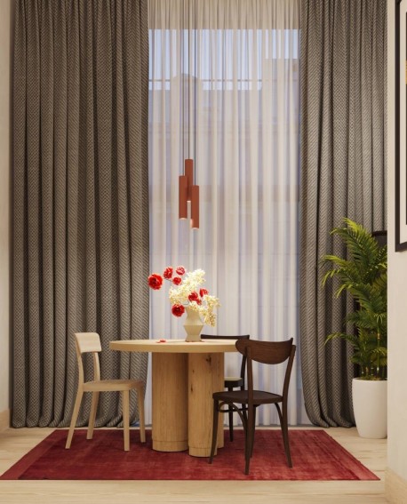 Lampa wisząca LAGOS 3L ochra czerwona Sollux SL.1491