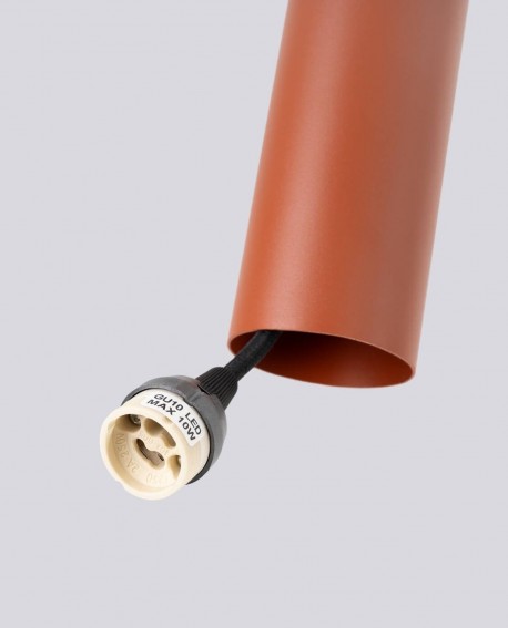 Lampa wisząca LAGOS 3P ochra czerwona Sollux SL.1492