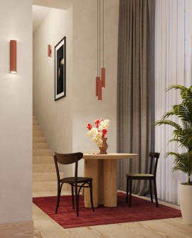 Lampa wisząca LAGOS 3P ochra czerwona Sollux SL.1492