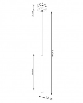 Lampa wisząca PASTELO 1 beżowa Sollux SL.1512