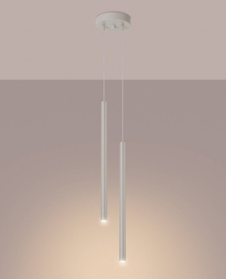 Lampa wisząca PASTELO 2 beżowa Sollux SL.1513