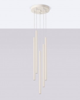 Lampa wisząca PASTELO 5P beżowa Sollux SL.1516
