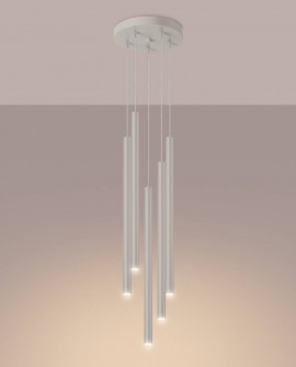 Lampa wisząca PASTELO 5P beżowa Sollux SL.1516