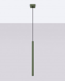 Lampa wisząca PASTELO 1 zielona oliwka Sollux SL.1518