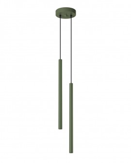 Lampa wisząca PASTELO 2 zielona oliwka Sollux SL.1519