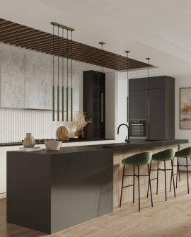 Lampa wisząca PASTELO 3P zielona oliwka Sollux SL.1521