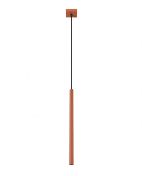 Lampa wisząca PASTELO 1 ochra czerwona Sollux SL.1524