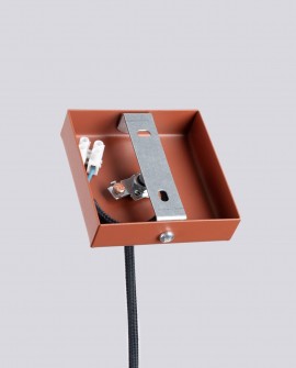Lampa wisząca PASTELO 1 ochra czerwona Sollux SL.1524
