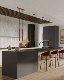 Lampa wisząca PASTELO 1 ochra czerwona Sollux SL.1524