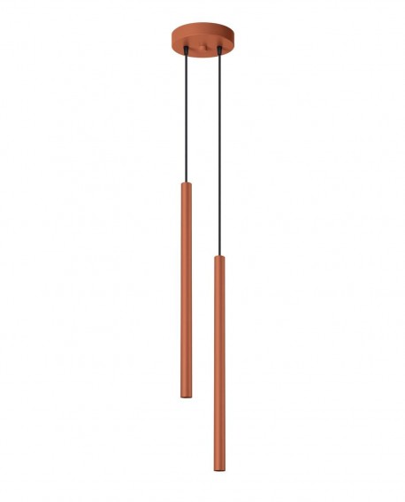 Lampa wisząca PASTELO 2 ochra czerwona Sollux SL.1525