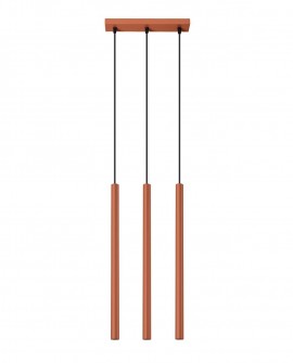Lampa wisząca PASTELO 3 ochra czerwona Sollux SL.1526