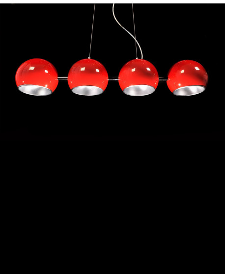 LAMPA WISZĄCA CZERWONA AURORA W4