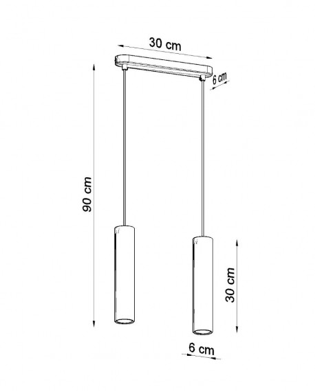 Lampa wisząca LINO 2 Sollux SL.0637