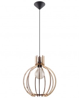 Lampa wisząca ARANCIA naturalne drewno Sollux SL.0391