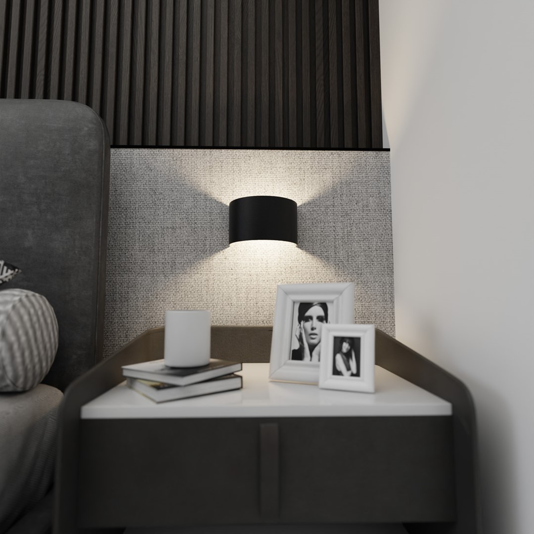 KINKIET LAMPA ŚCIENNA FOLD CZARNA EMIBIG