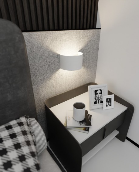KINKIET LAMPA ŚCIENNA FOLD BIAŁA EMIBIG