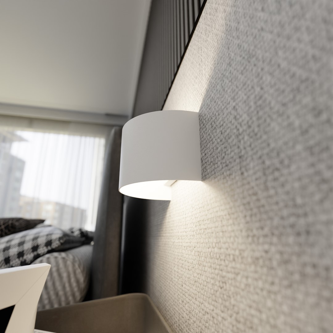 KINKIET LAMPA ŚCIENNA FOLD BIAŁA EMIBIG