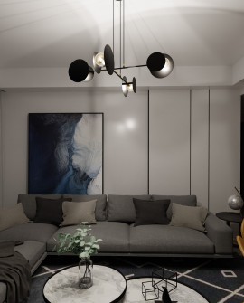 LAMPA WISZĄCA IDEA 4 CZARNA EMIBIG