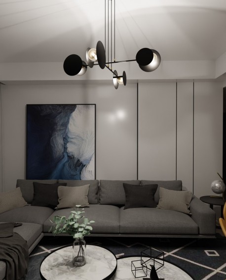 LAMPA WISZĄCA IDEA 4 CZARNA EMIBIG