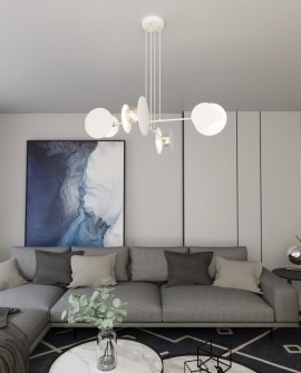LAMPA WISZĄCA IDEA 4 BIAŁA EMIBIG