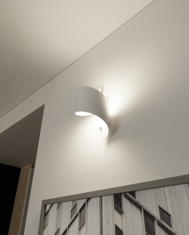 KINKIET LAMPA ŚCIENNA SPINER BIAŁA EMIBIG