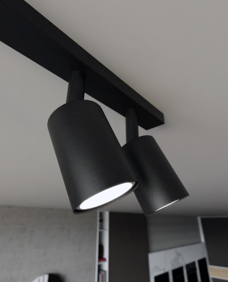 LAMPA SUFITOWA FLASH 6-PUNKTOWA CZARNA EMIBIG
