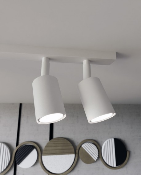 LAMPA SUFITOWA FLASH 4-PUNKTOWA BIAŁA EMIBIG