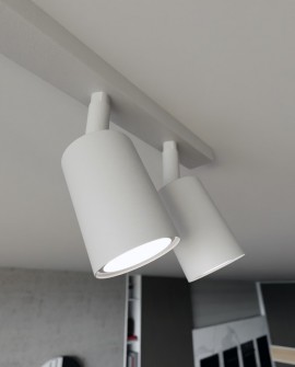 LAMPA SUFITOWA FLASH 4-PUNKTOWA BIAŁA EMIBIG