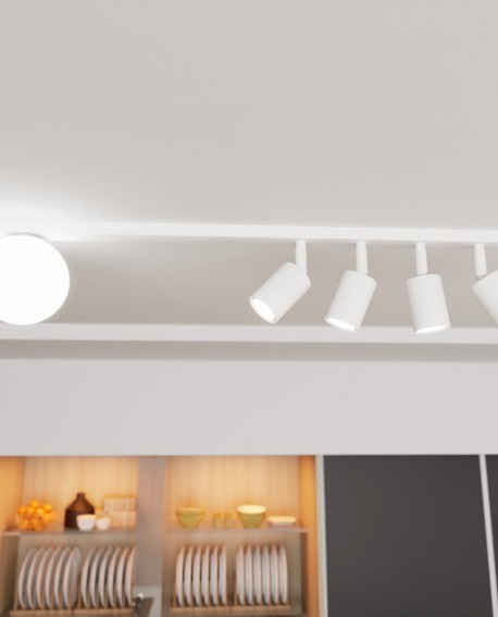 LAMPA SUFITOWA BASTER 5-PUNKTOWA BIAŁA EMIBIG