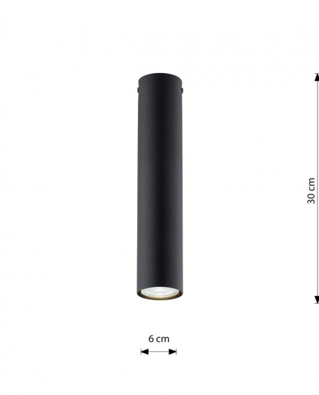TECNO 1M BLACK oprawa oświetleniowa EMIBIG