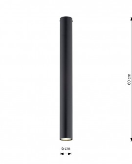 TECNO 1XL BLACK oprawa oświetleniowa EMIBIG