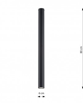 TECNO 1XXL BLACK oprawa oświetleniowa EMIBIG