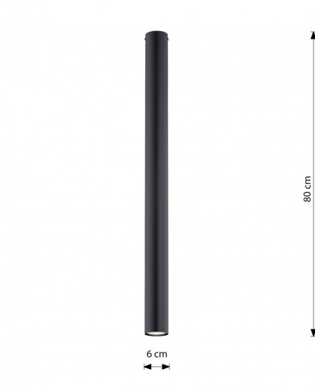 TECNO 1XXL BLACK oprawa oświetleniowa EMIBIG