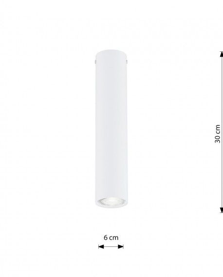 TECNO 1M WHITE oprawa oświetleniowa EMIBIG