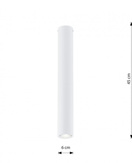 LAMPA TECNO 1L BIAŁA oprawa oświetleniowa