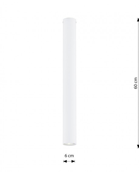 TECNO 1XL WHITE oprawa oświetleniowa EMIBIG