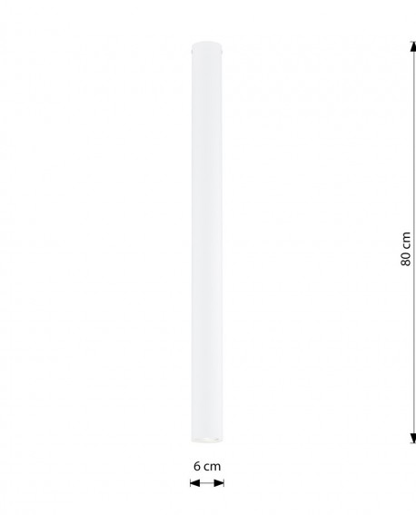 LAMPA TECNO 1XXL BIAŁA oprawa oświetleniowa