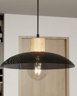 LAMPA WISZĄCA KOBE 1 CZARNA EMIBIG