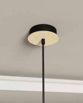 LAMPA WISZĄCA KOBE 1 CZARNA EMIBIG