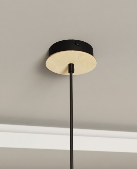 LAMPA WISZĄCA KOBE 1 CZARNA EMIBIG