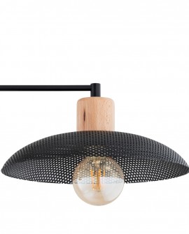 LAMPA SUFITOWA KOBE 2-PUNKTOWA CZARNA EMIBIG
