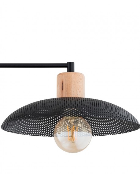 LAMPA SUFITOWA KOBE 2-PUNKTOWA CZARNA EMIBIG