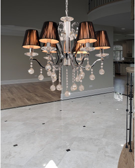 KLASYCZNY ŻYRANDOL KRYSZTAŁOWY CZARNA BELLISICA W6