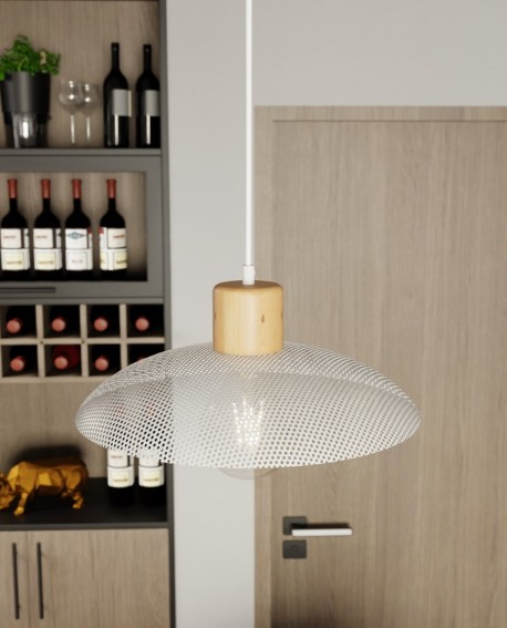 LAMPA WISZĄCA KOBE 1 BIAŁA EMIBIG