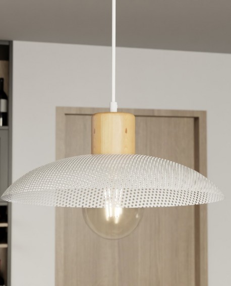 LAMPA WISZĄCA KOBE 1 BIAŁA EMIBIG