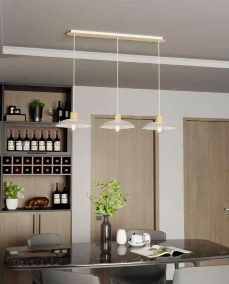 LAMPA WISZĄCA KOBE 3 BIAŁA EMIBIG